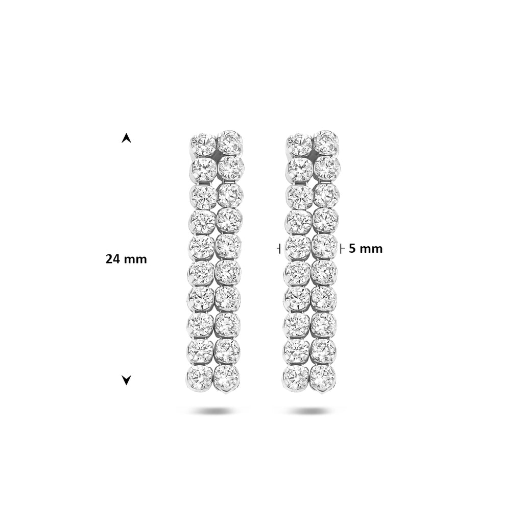 Oorhangers zirkonia 24 mm