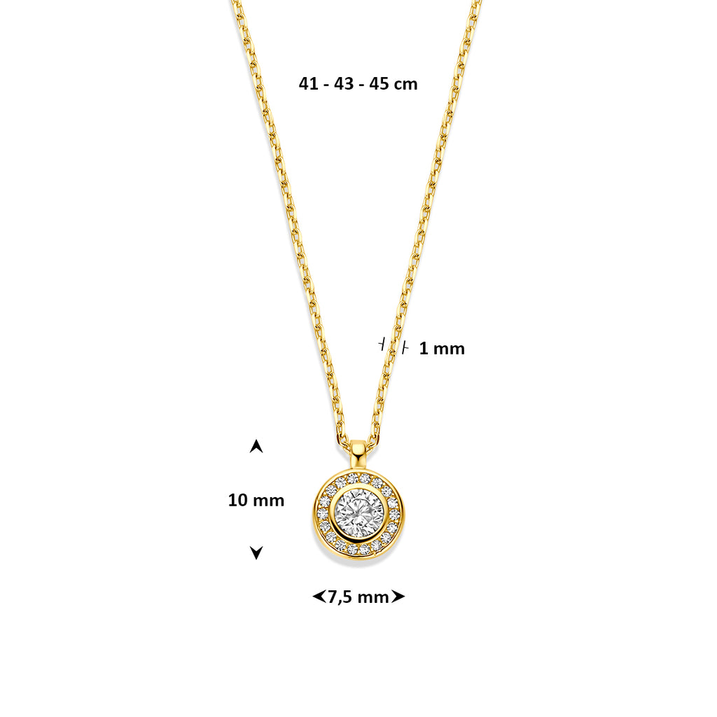 Collier zirkonia 41 - 43 - 45 cm