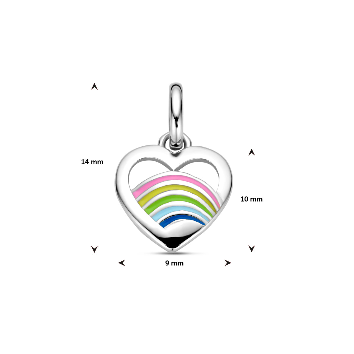 Hanger hartje emaille