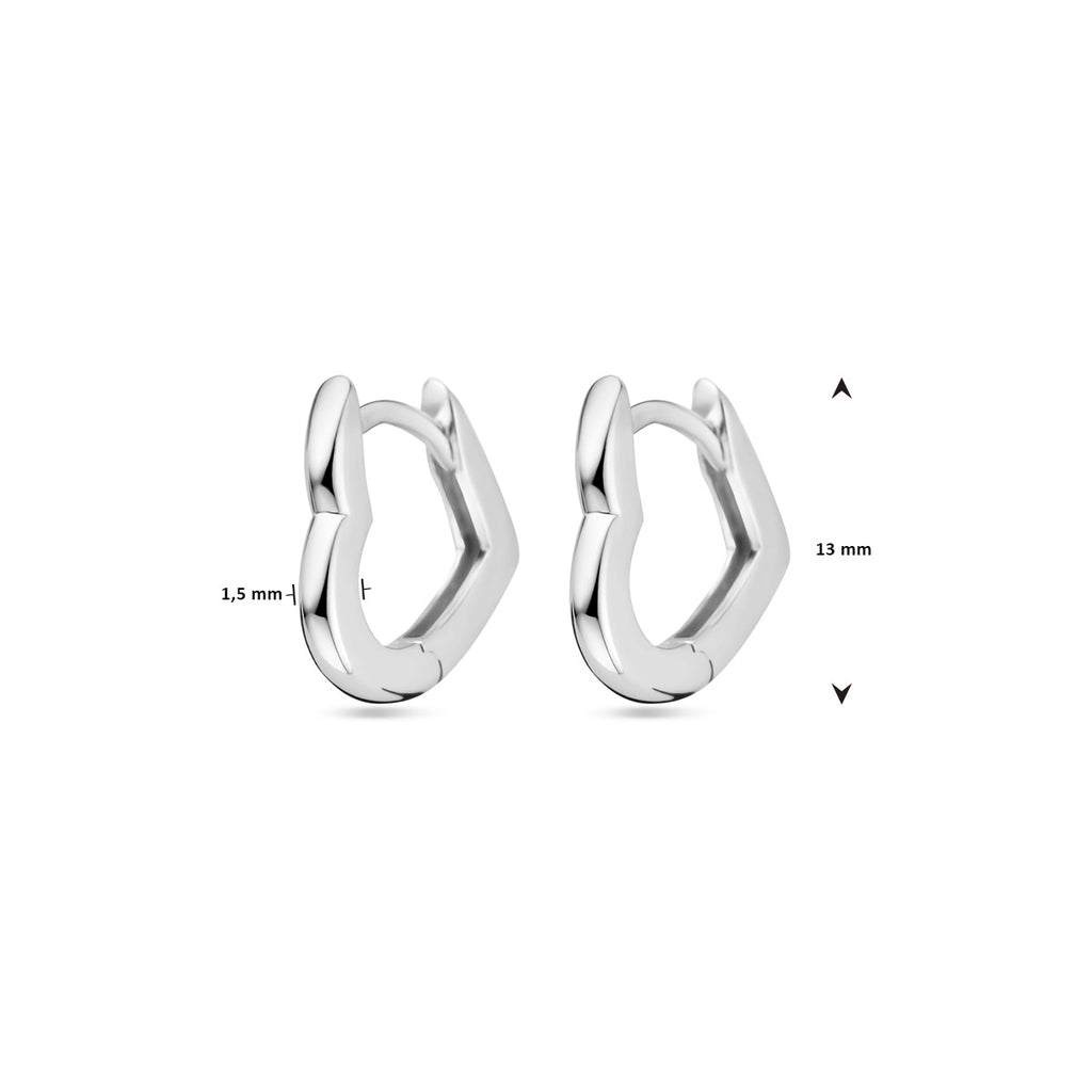 Klapoorringen hartje 13 mm