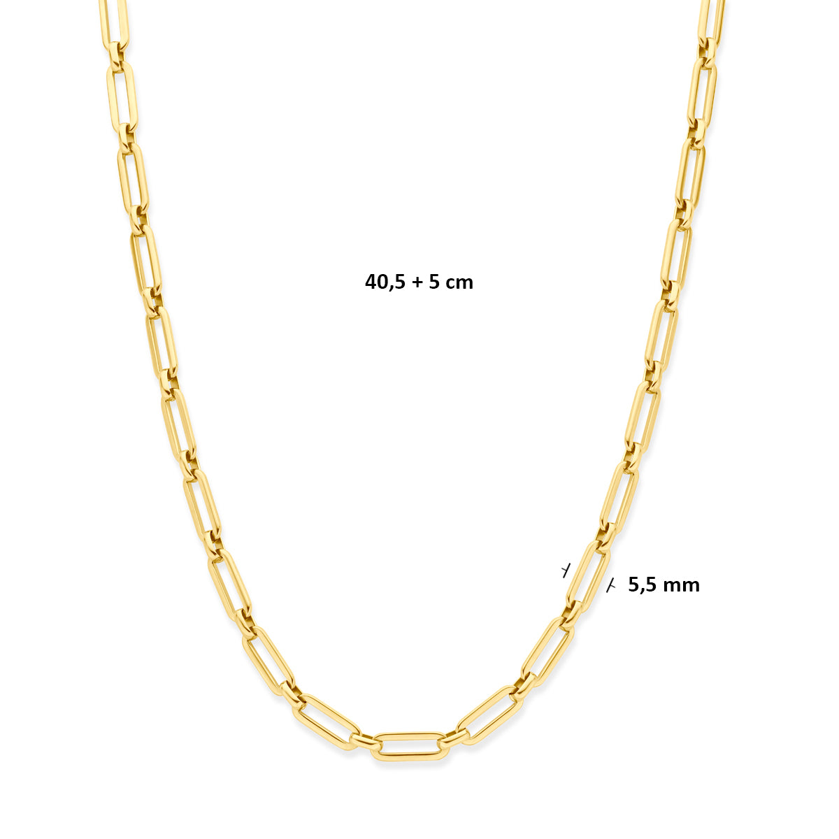 Collier ion plating 5.5 mm 40 + 5 cm