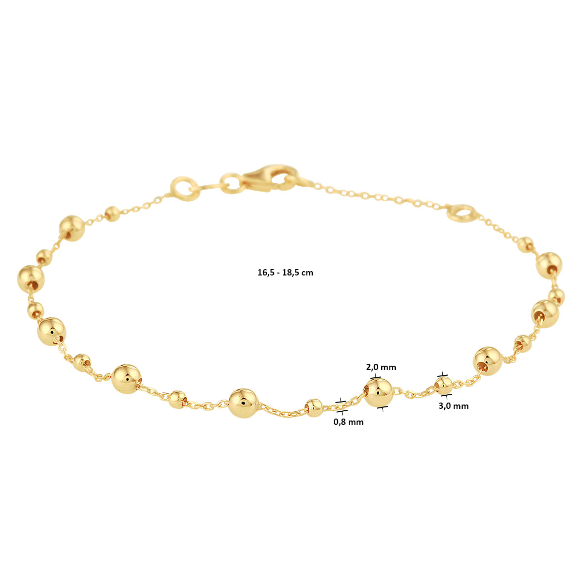 ARMBAND BOLLETJES  DAMES