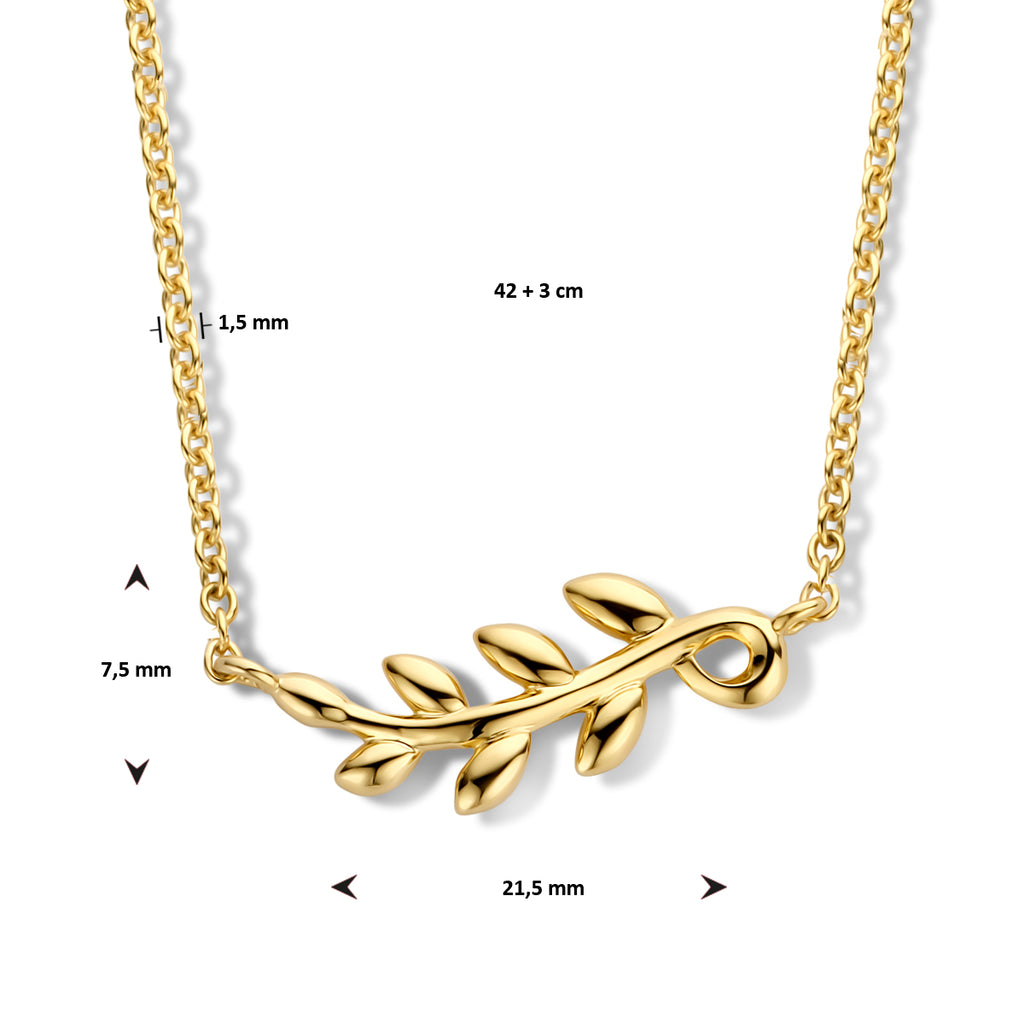 Collier blad 42 + 3 cm