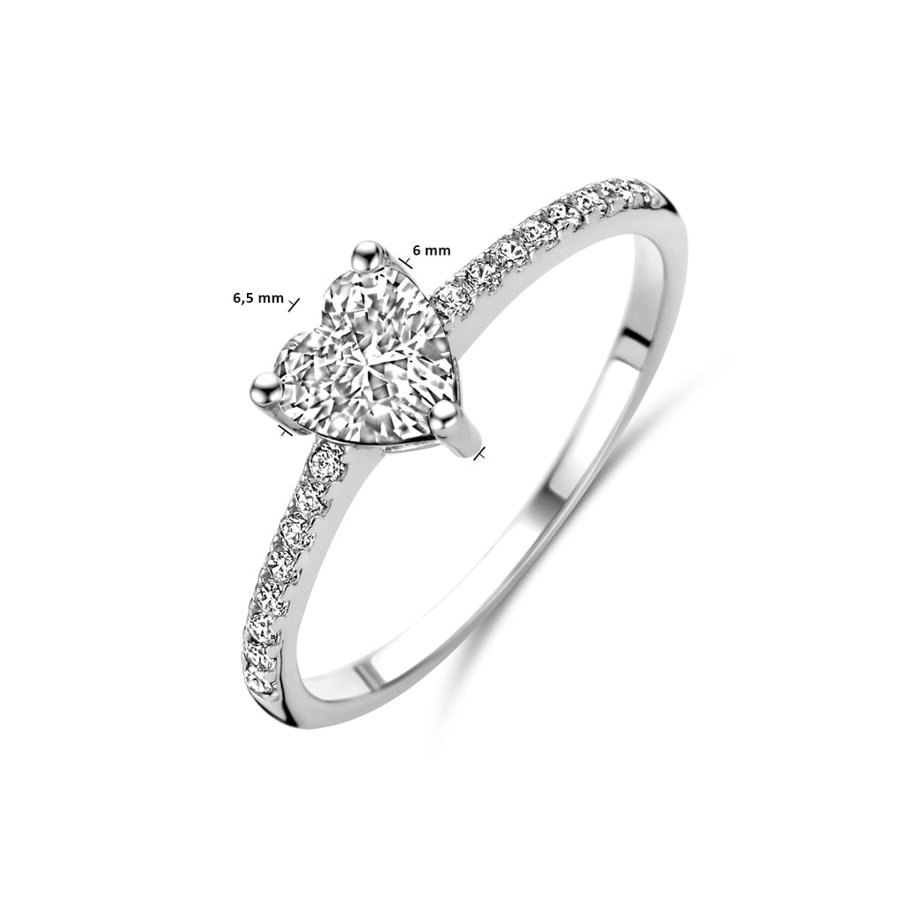 Ring hart zirkonia