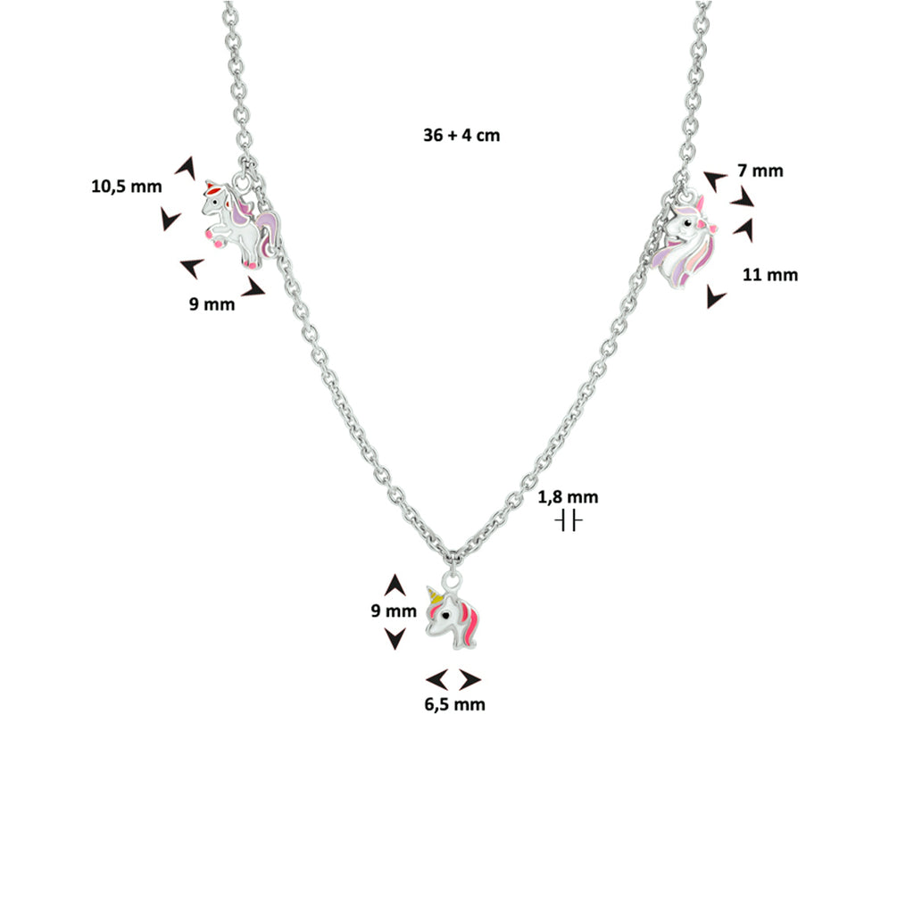 Collier eenhoorn 36 + 4 cm