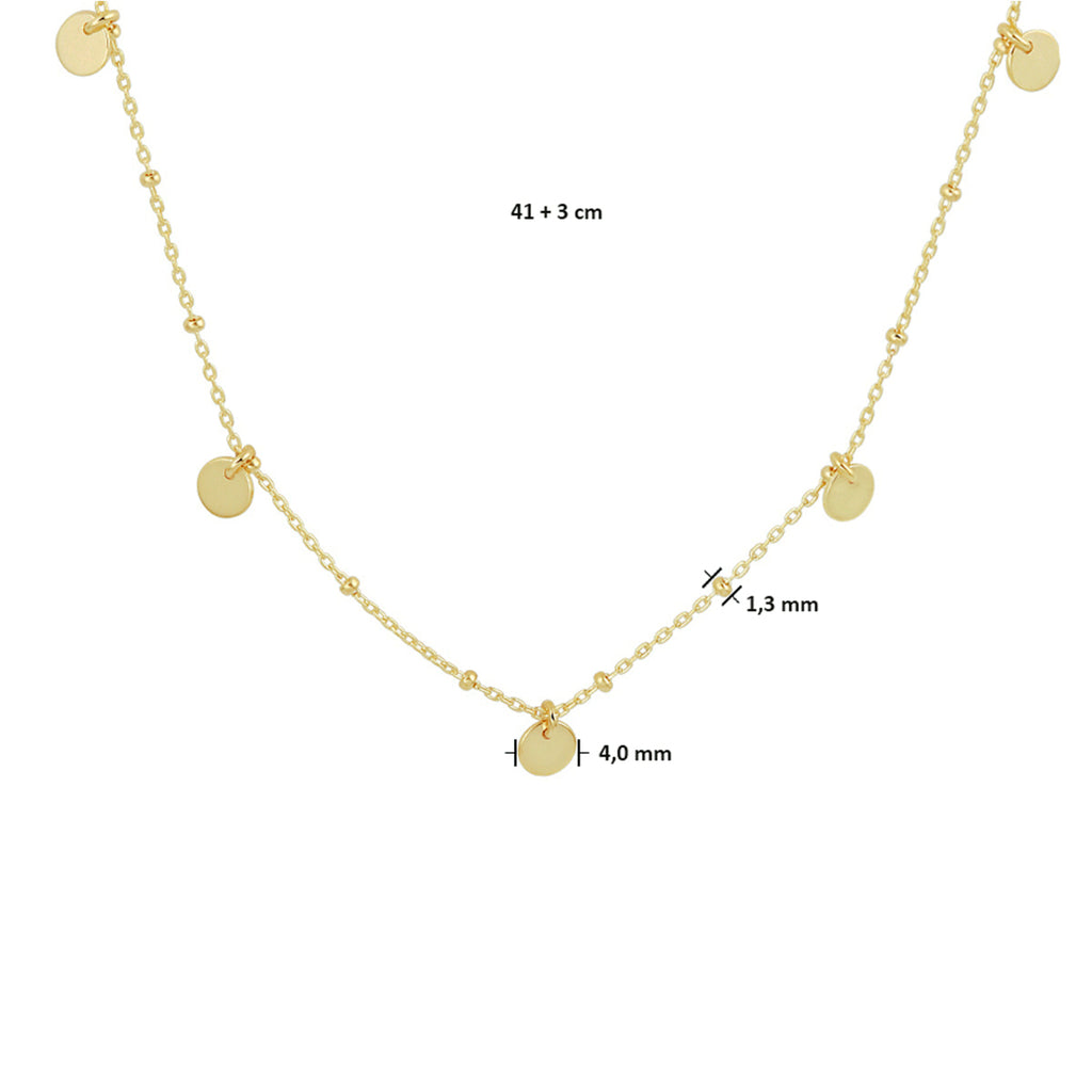 Collier rondjes 41 + 3 cm