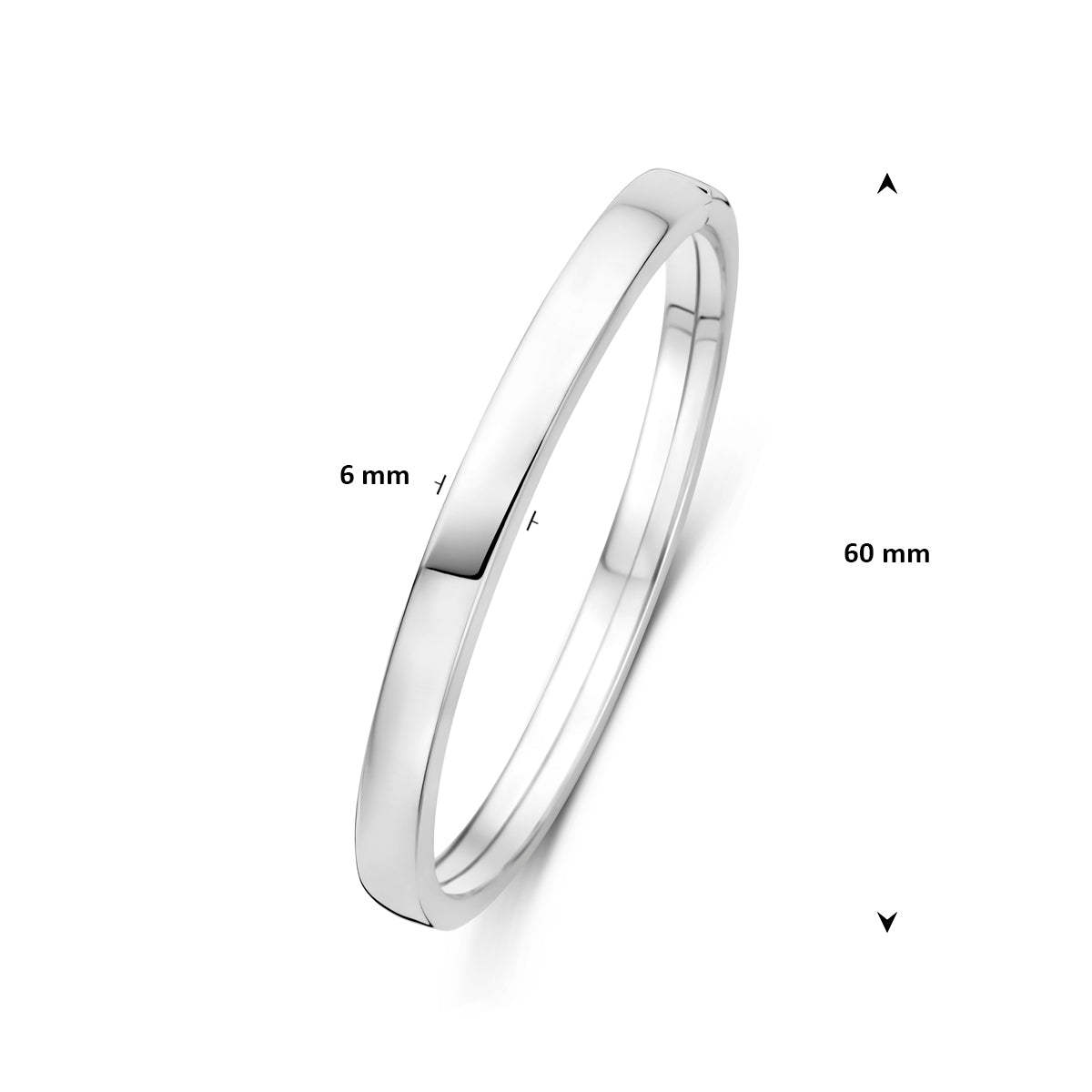 Bangle dop 6 mm vlakke buis