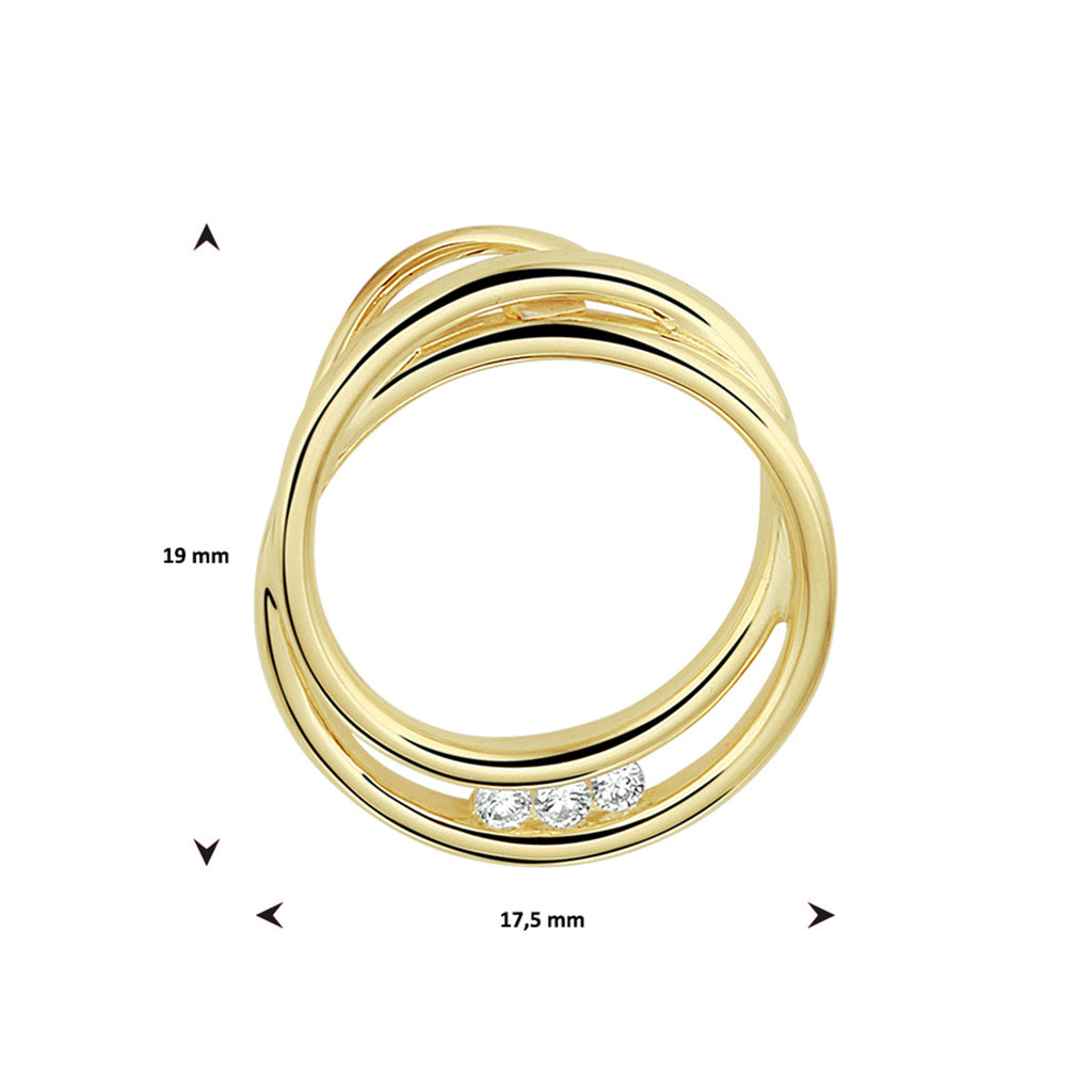 Hanger rond diamant 0.06ct h si