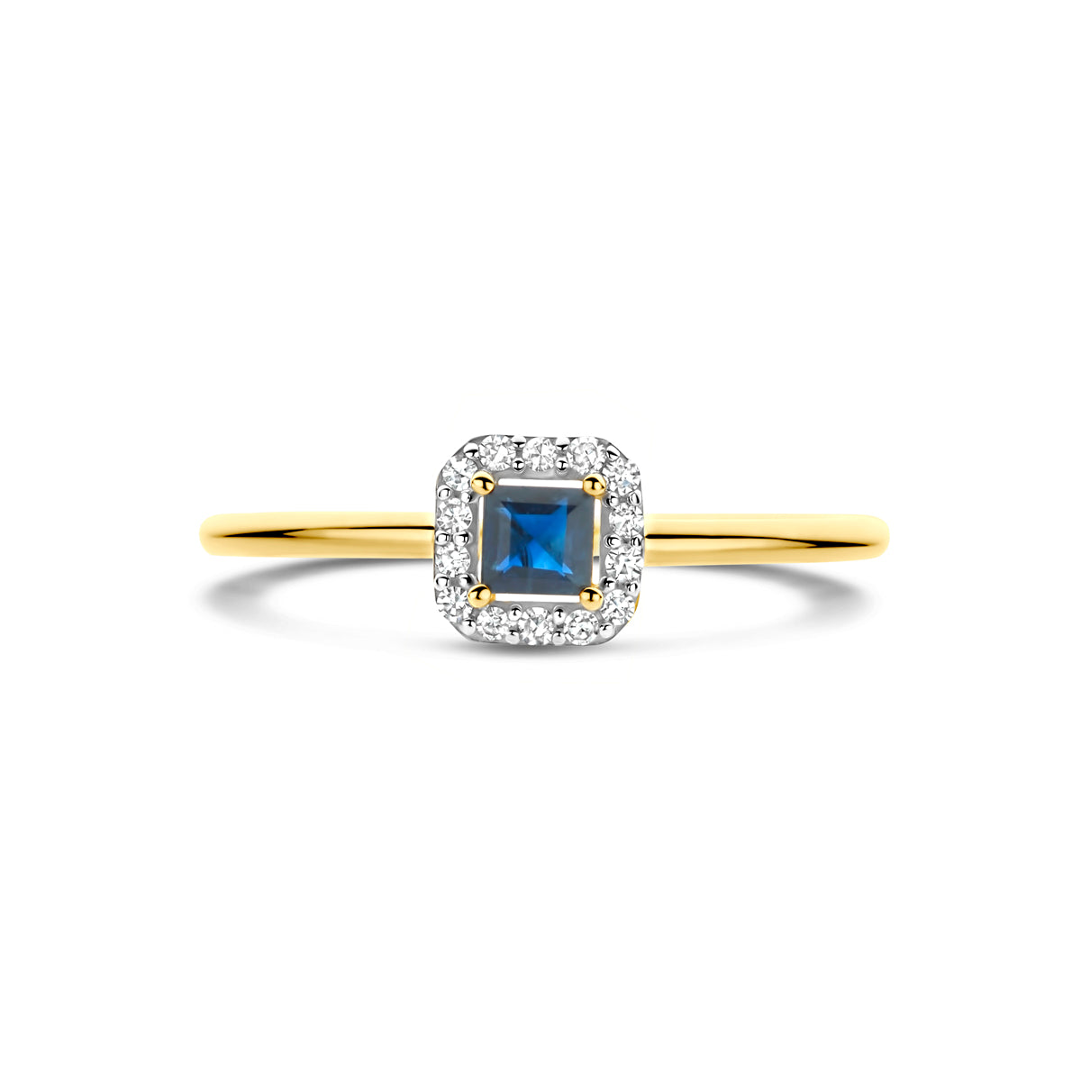 ring saffier en diamant 0.07ct h si