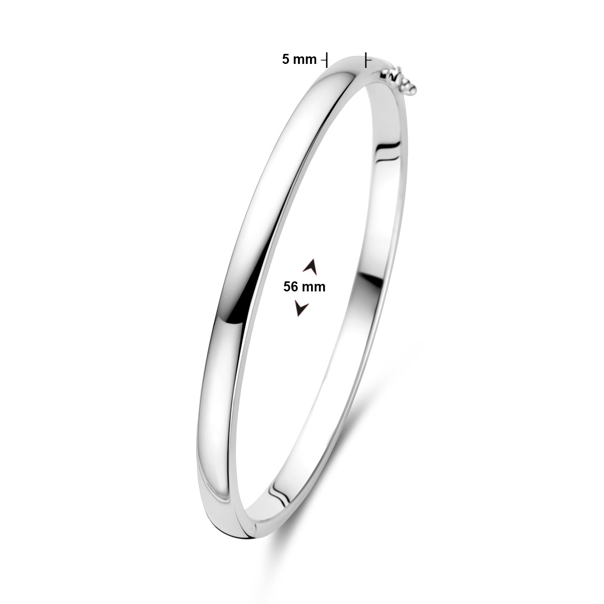 Bangle scharnier 5 mm bolle buis