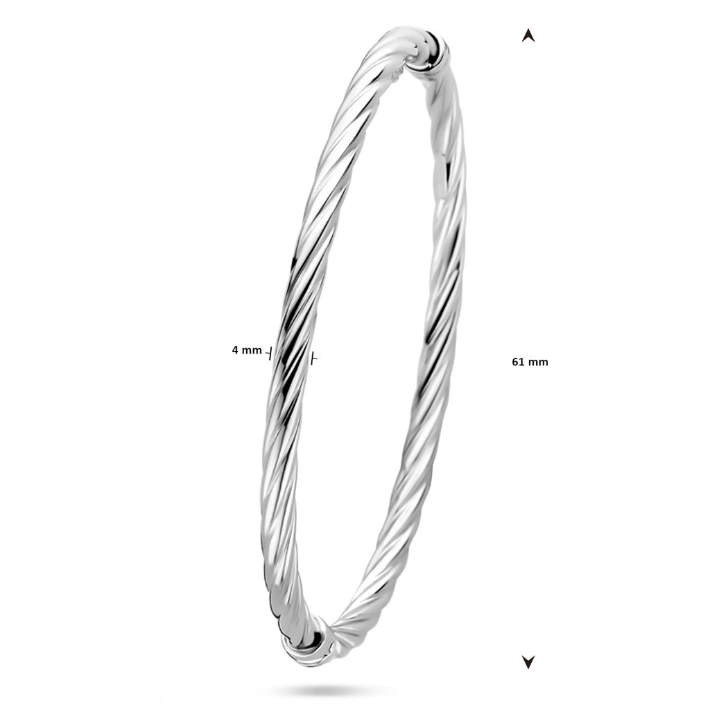 Armband bangle - zilver
