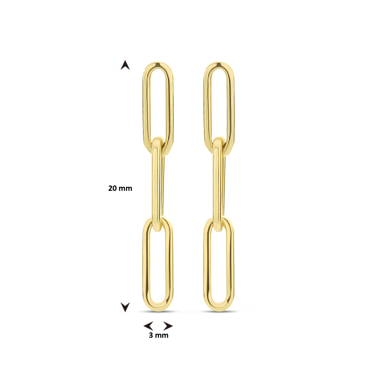 Oorhangers paperclip