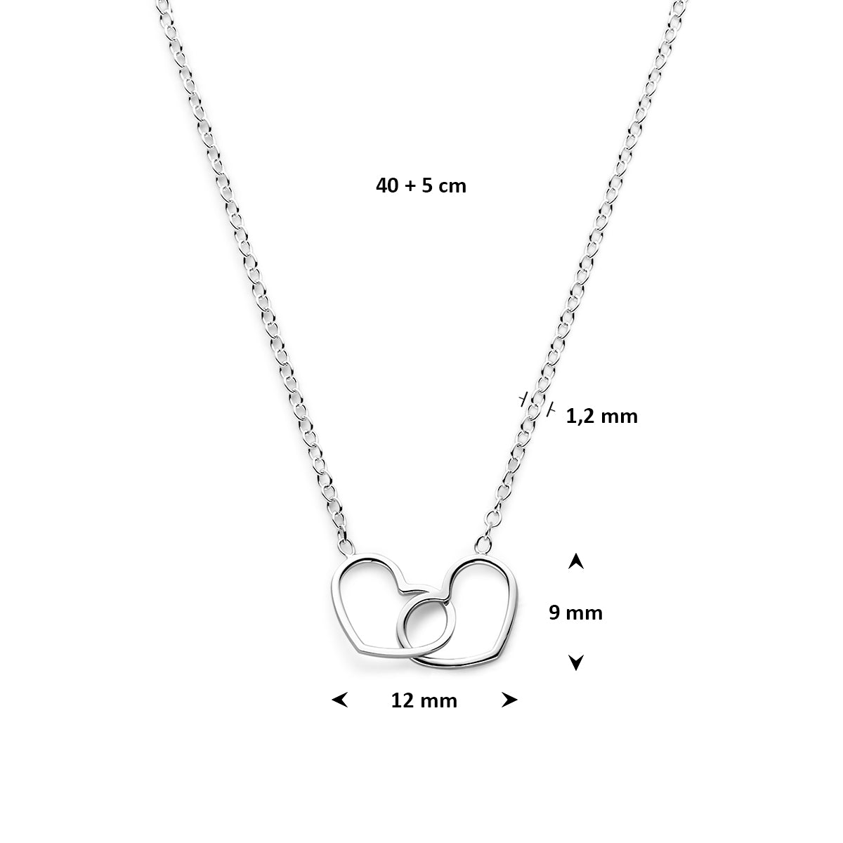 Collier hart 40 + 5 cm