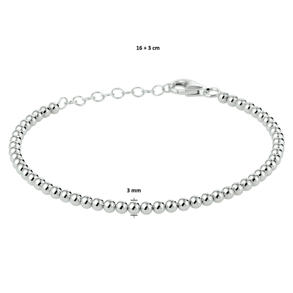 16-19 cm. 3 mm. bolletjes
