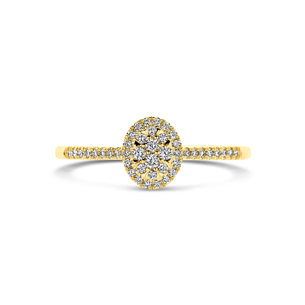 Ring diamant 0.18ct h si