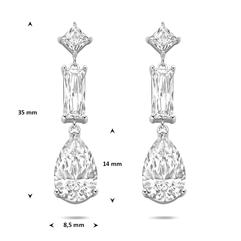 Oorhangers zirkonia 35 mm