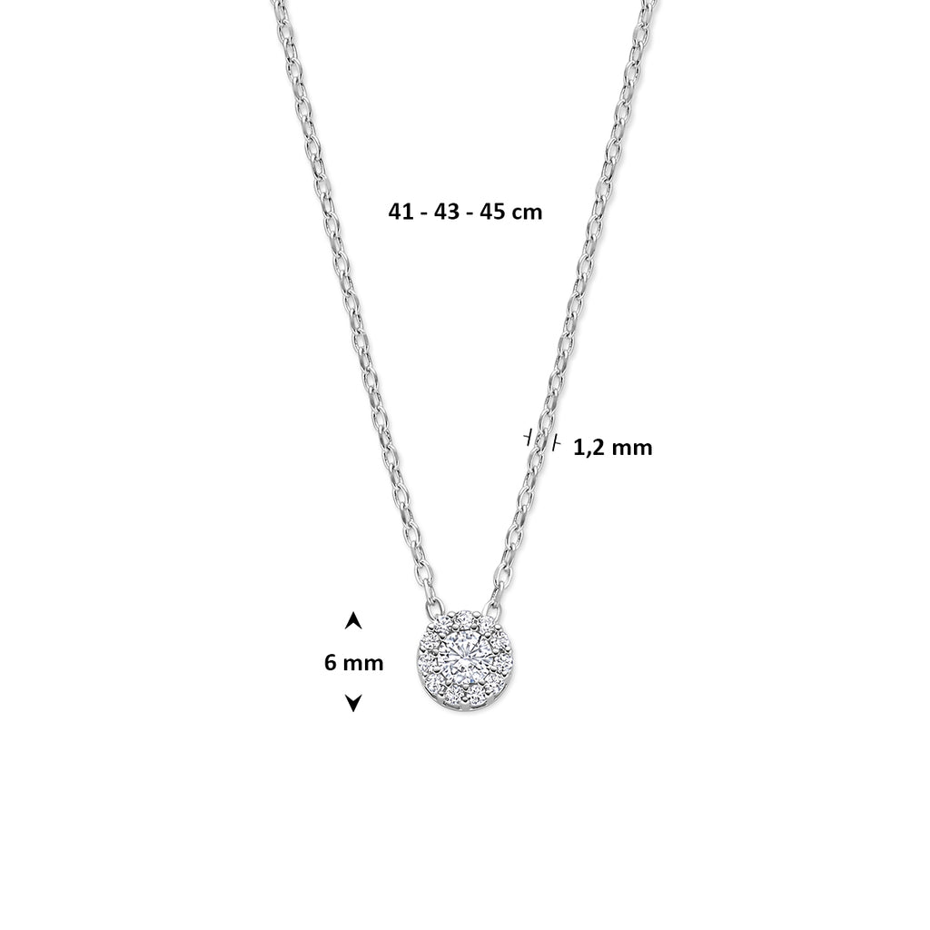 Collier zirkonia 41 - 43 - 45 cm