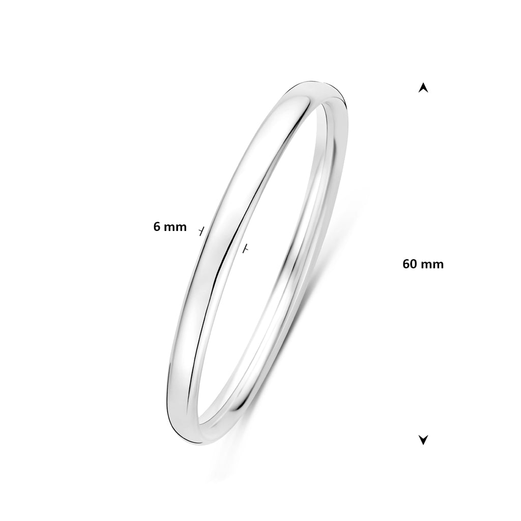 Bangle dop 6 mm ovale buis