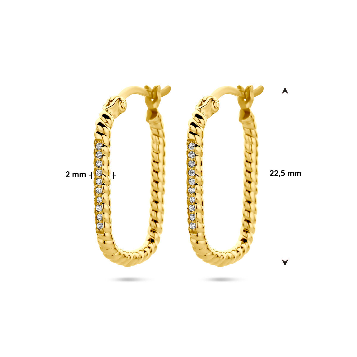 Oorringen zirkonia 1 micron