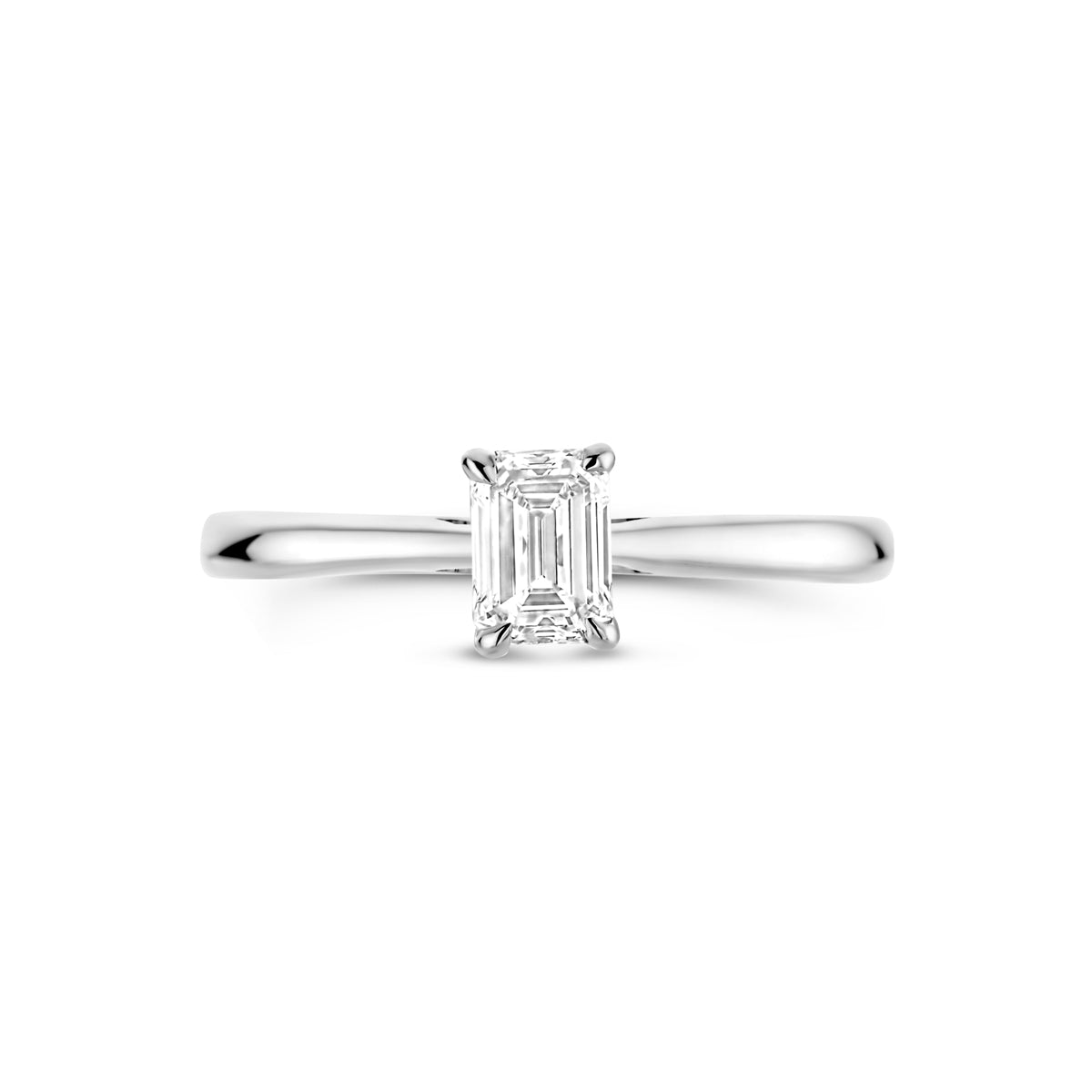 Ring lab grown diamant 0.50ct h si