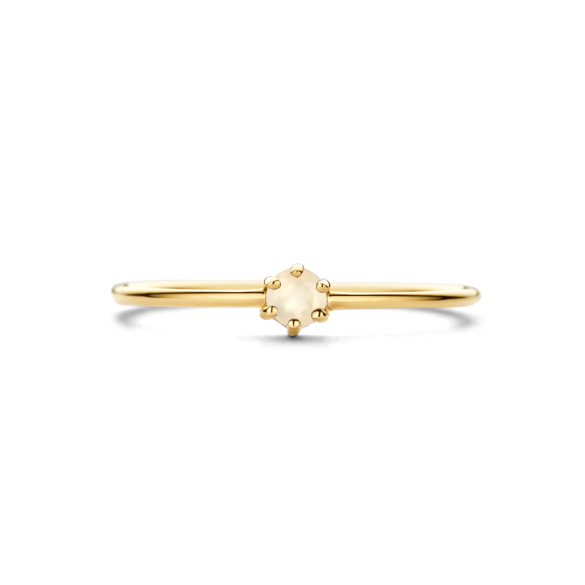 Ring met geboortesteen maansteen juni