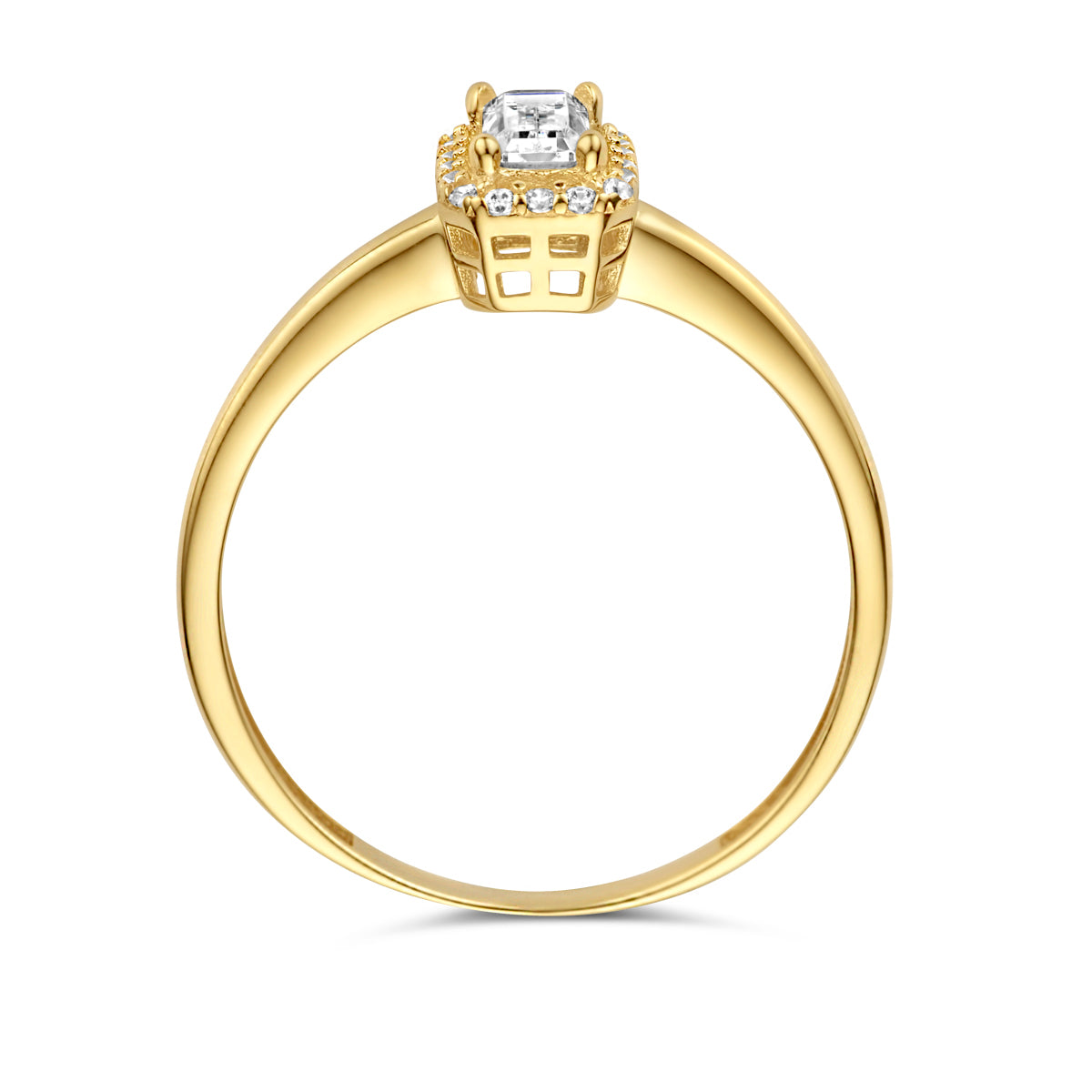 Ring zirkonia halo