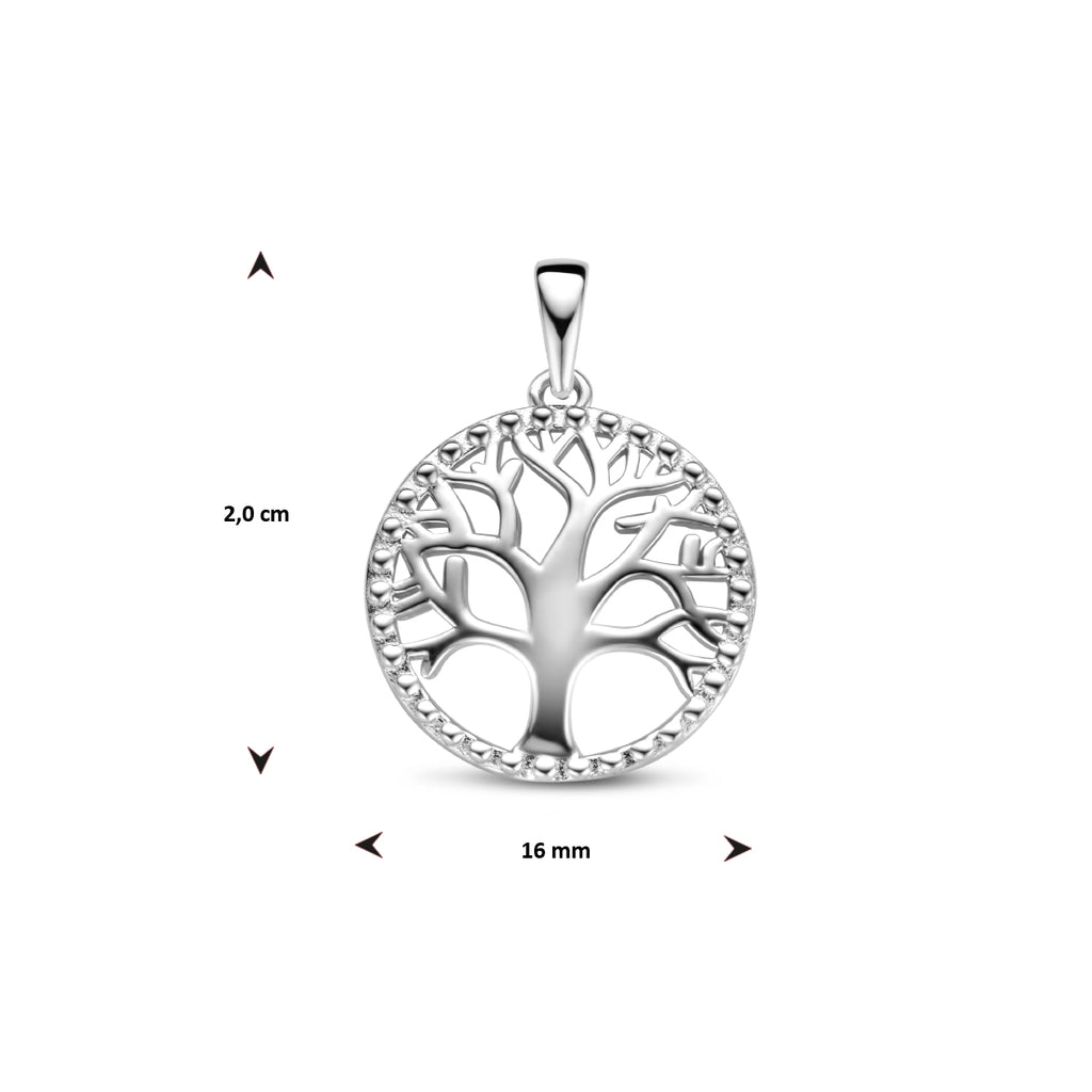 Hanger - zilver levensboom