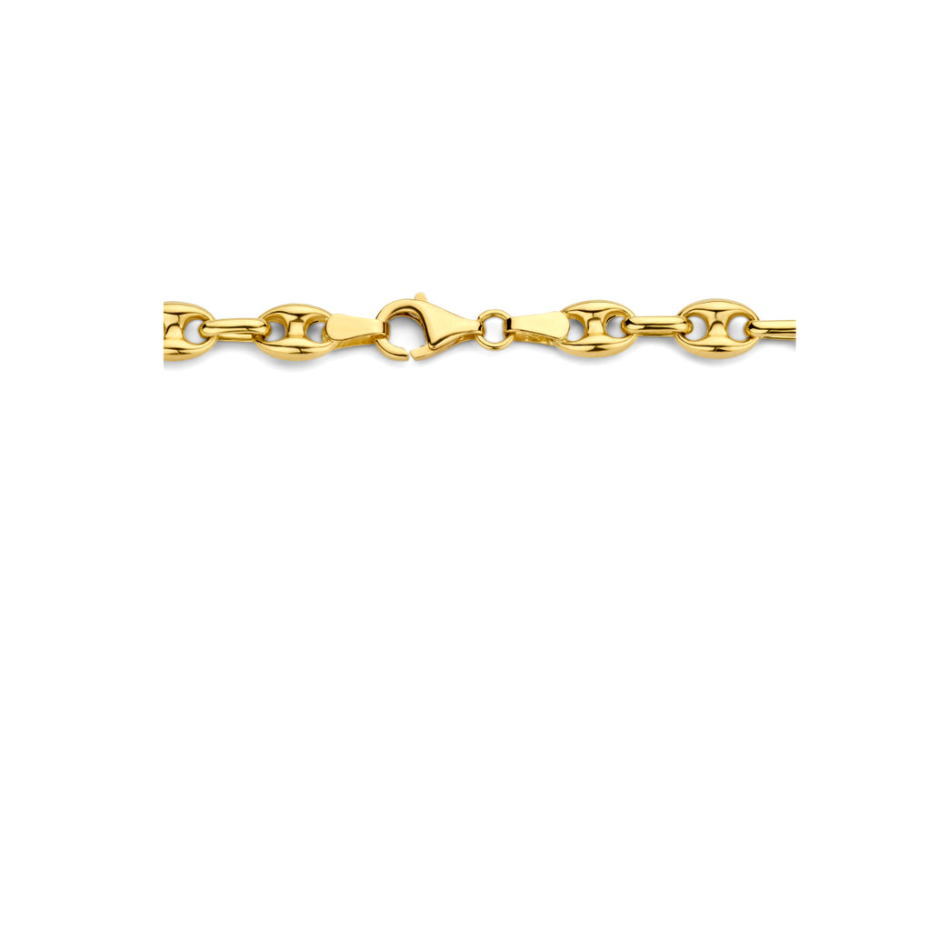 Collier koffieboon 5.8 mm 43 cm