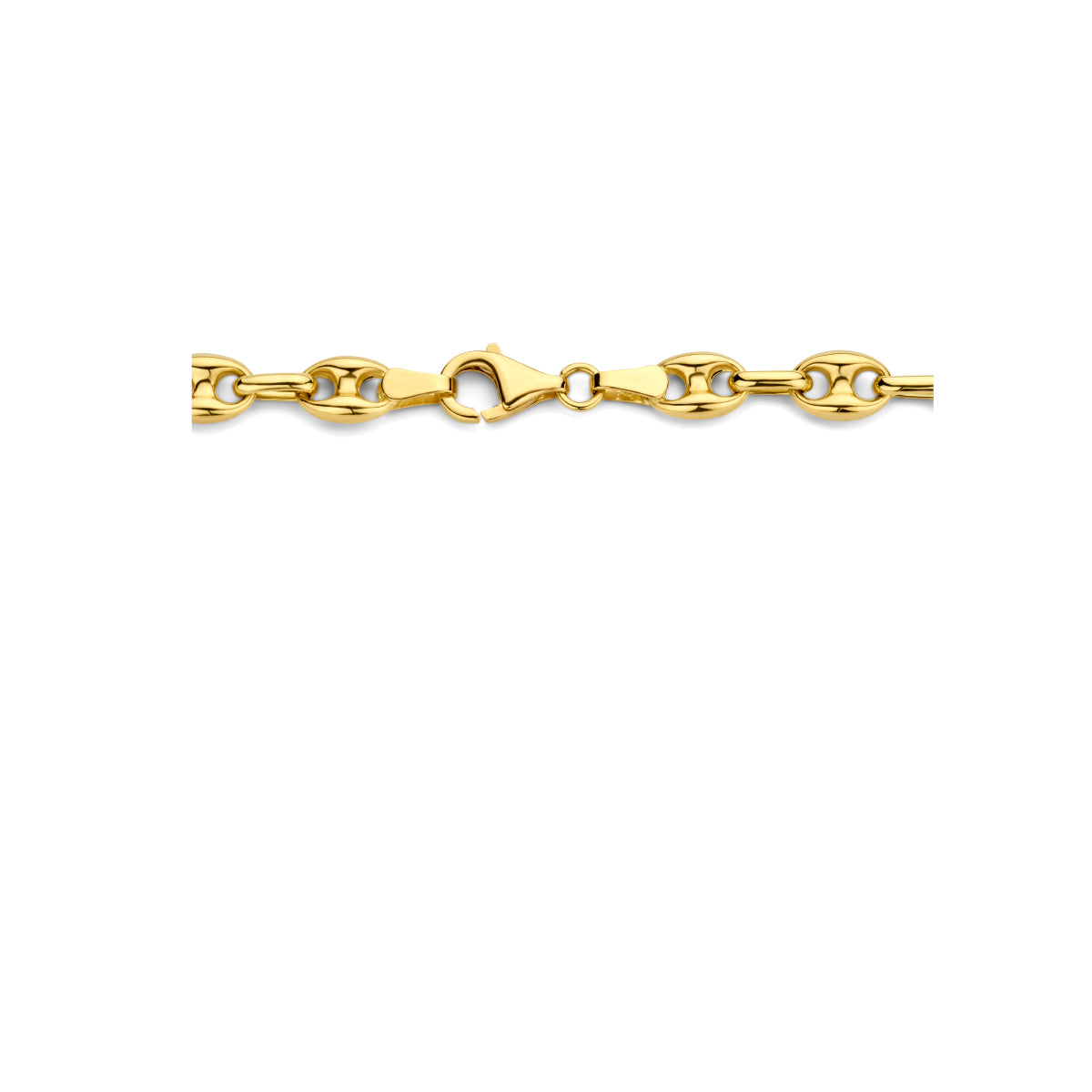 Collier koffieboon 5.8 mm 43 cm