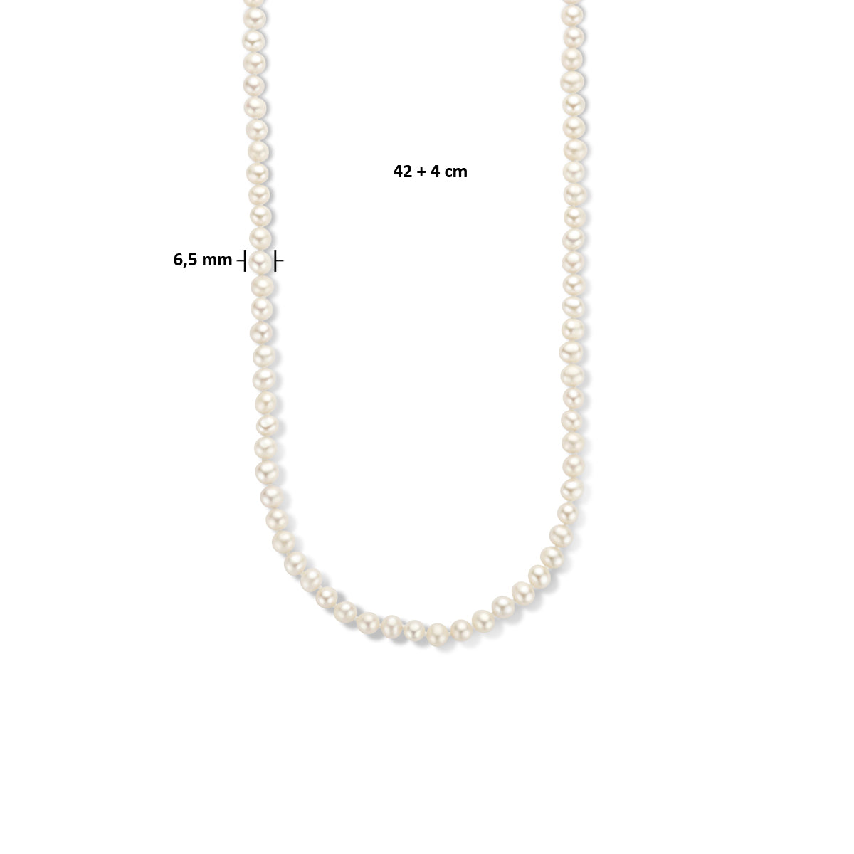 Collier parel 6.5 mm