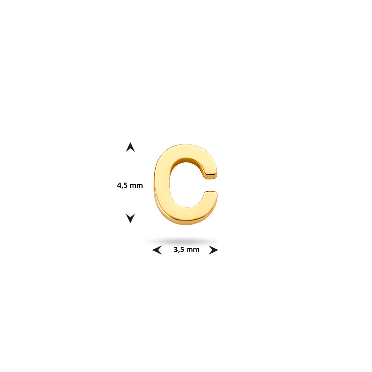Oorknop letter