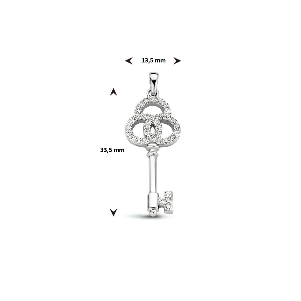 Hanger sleutel zirkonia