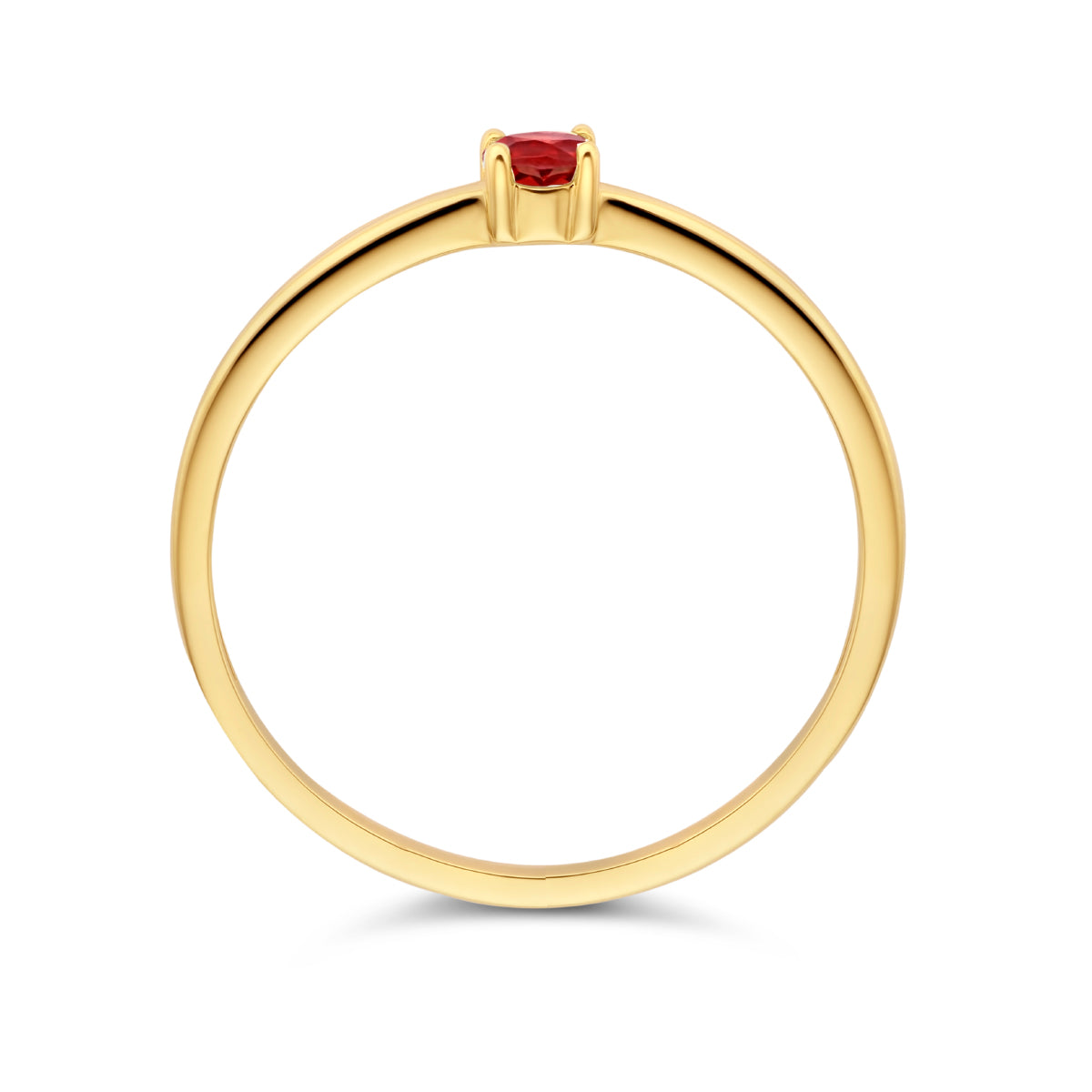 Ring met geboortesteen granaat januari