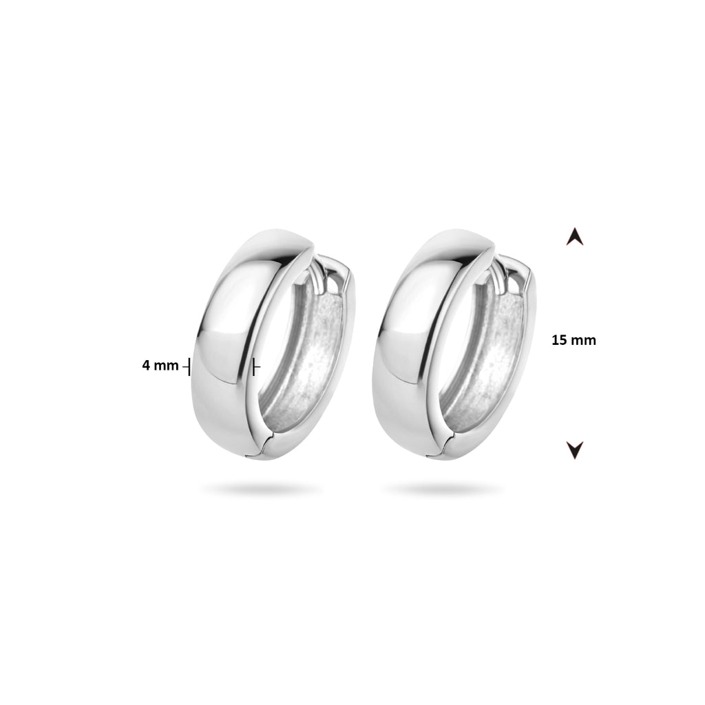 Klapoorringen 4 mm bol