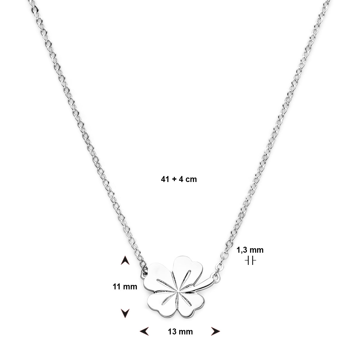 Collier met klavertje 4 DAMES