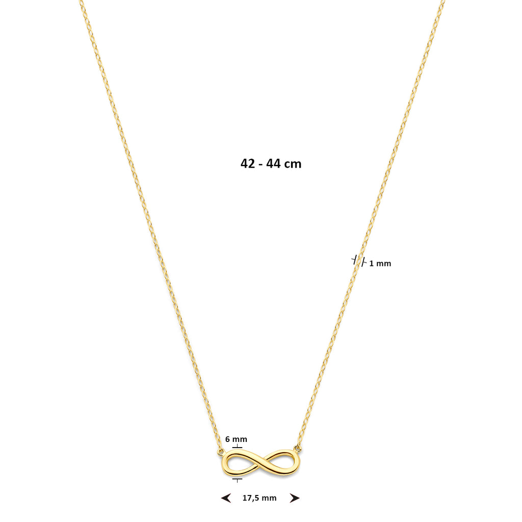Collier infinity  41 + 2 cm