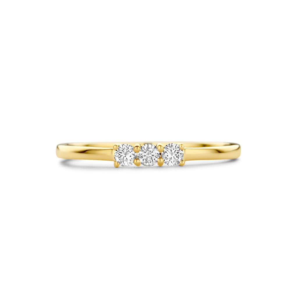 Ring trilogie diamant 0.15ct h si