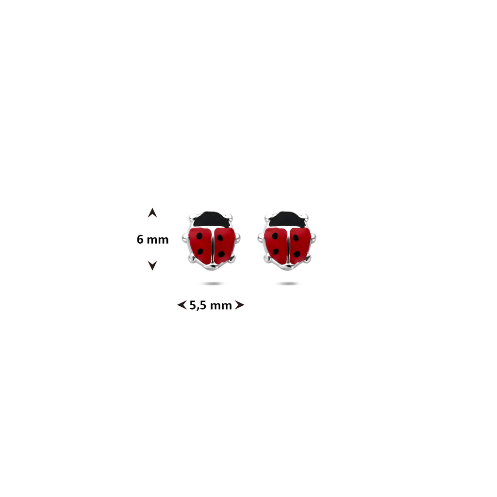 Oorknoppen lieveheersbeestje 6 mm