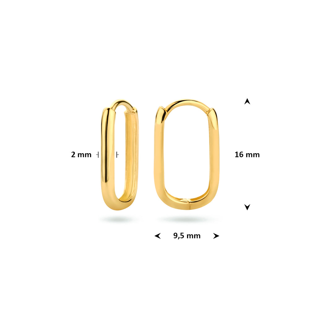 Klapoorringen paperclip 16 mm