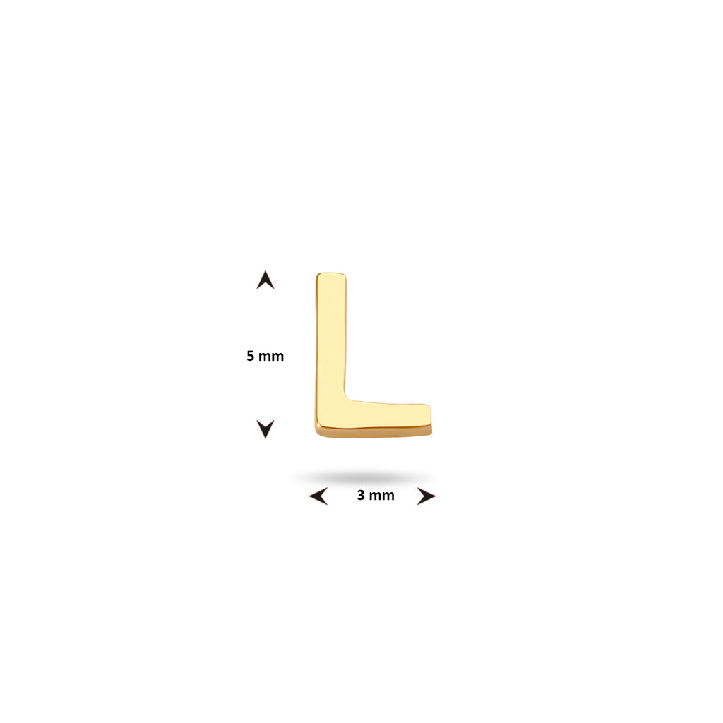 Oorknop letter