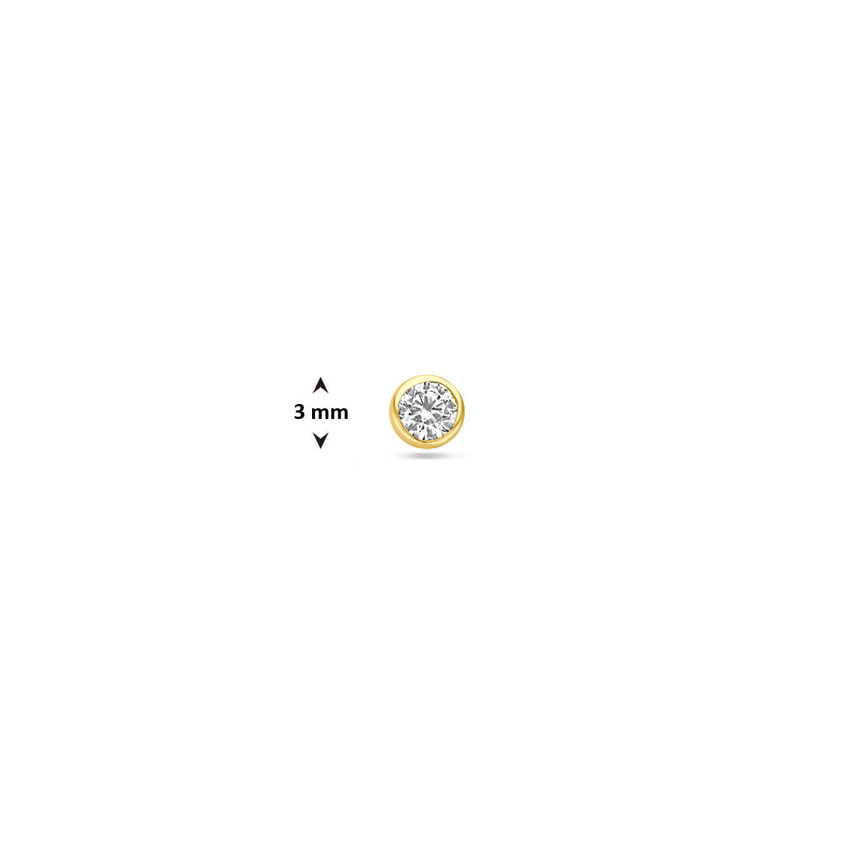 Geelgoud piercings schroefdraad