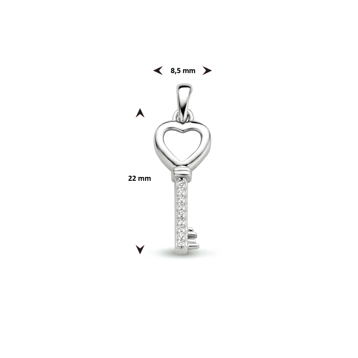 Hanger sleutel zirkonia