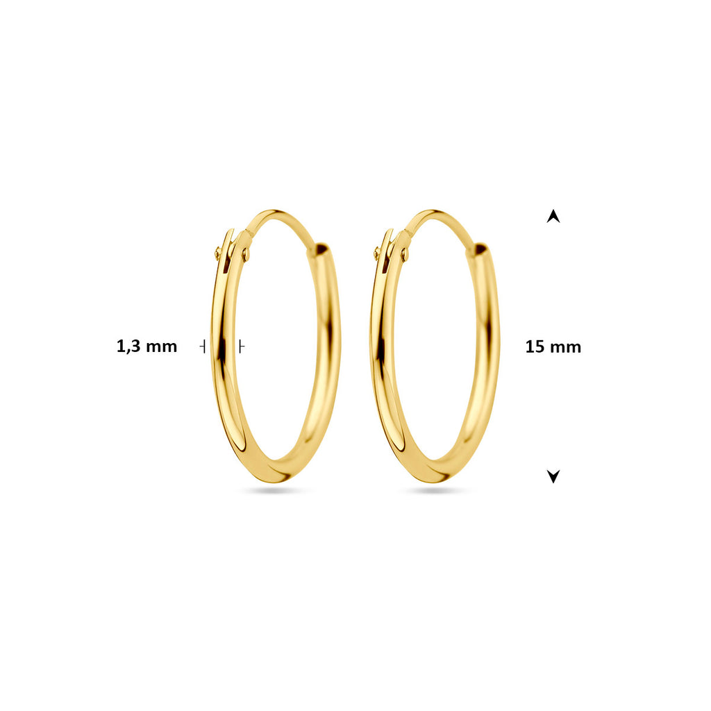 Oorringen 1.3 mm ronde buis