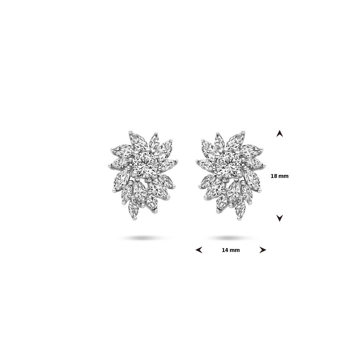 Oorknoppen zirkonia 18 mm