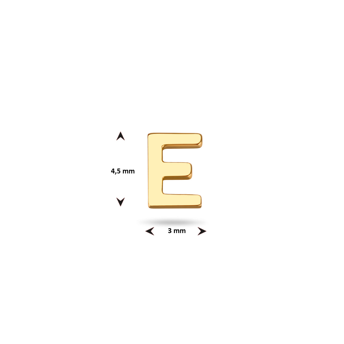 Oorknop letter