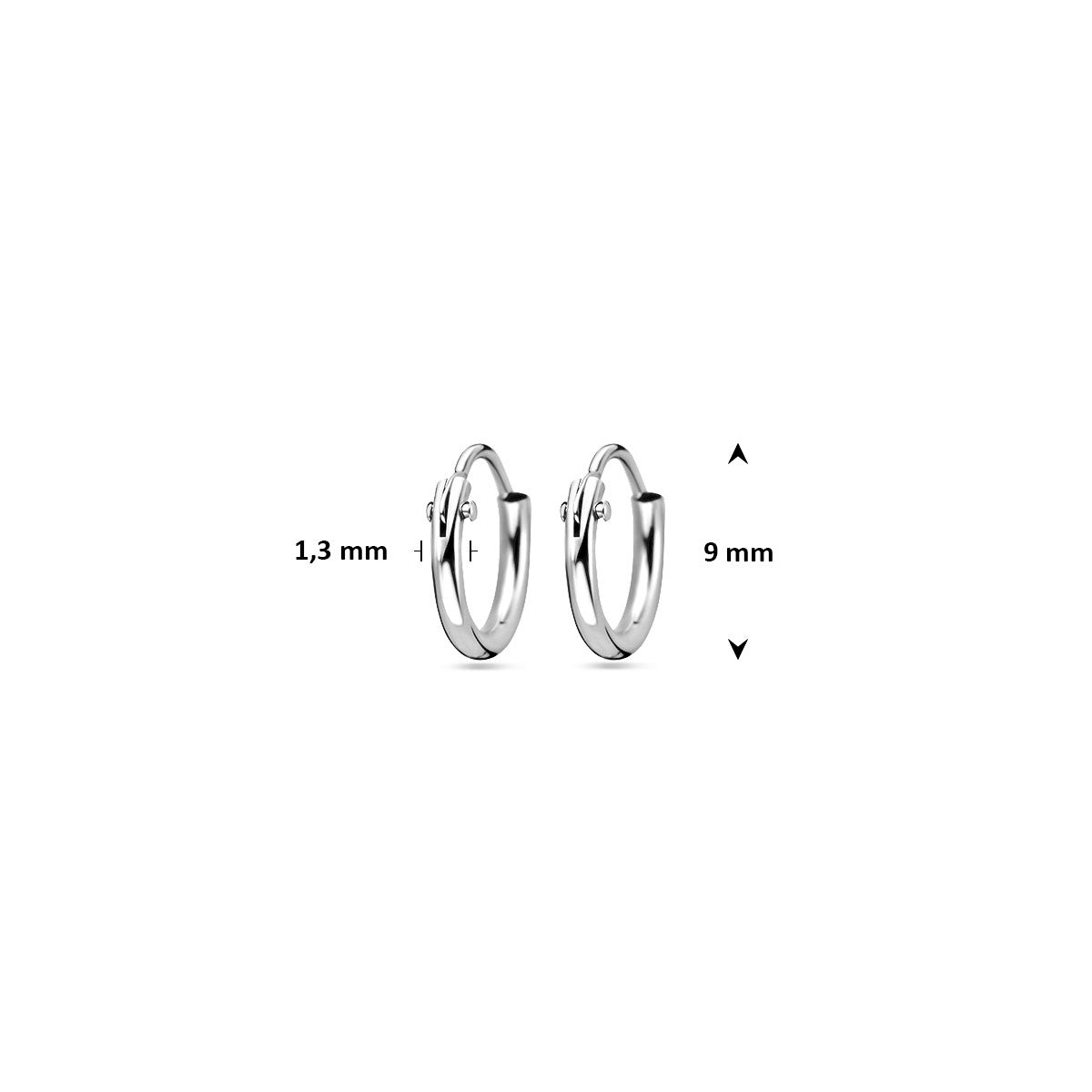 Oorringen 1.3 mm  ronde buis