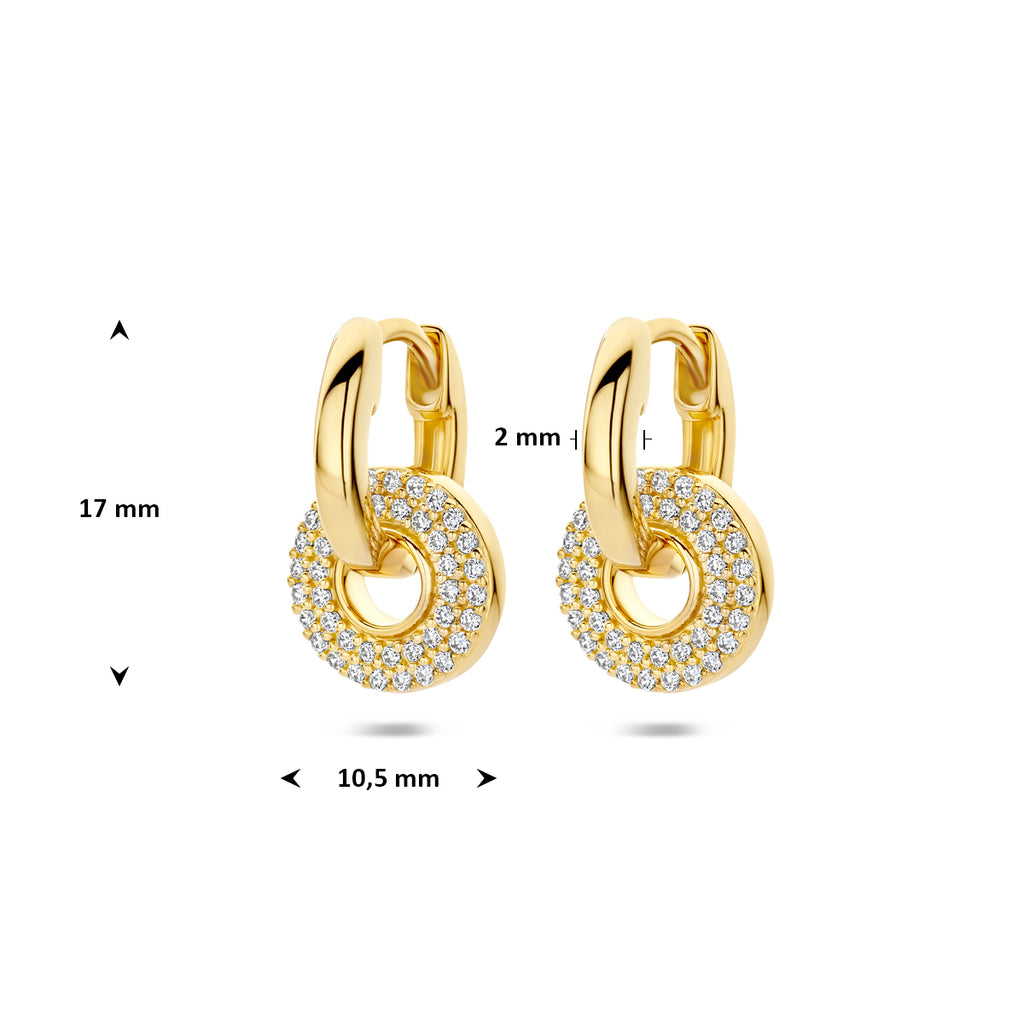 Oorringen zirkonia 17 mm 1 micron