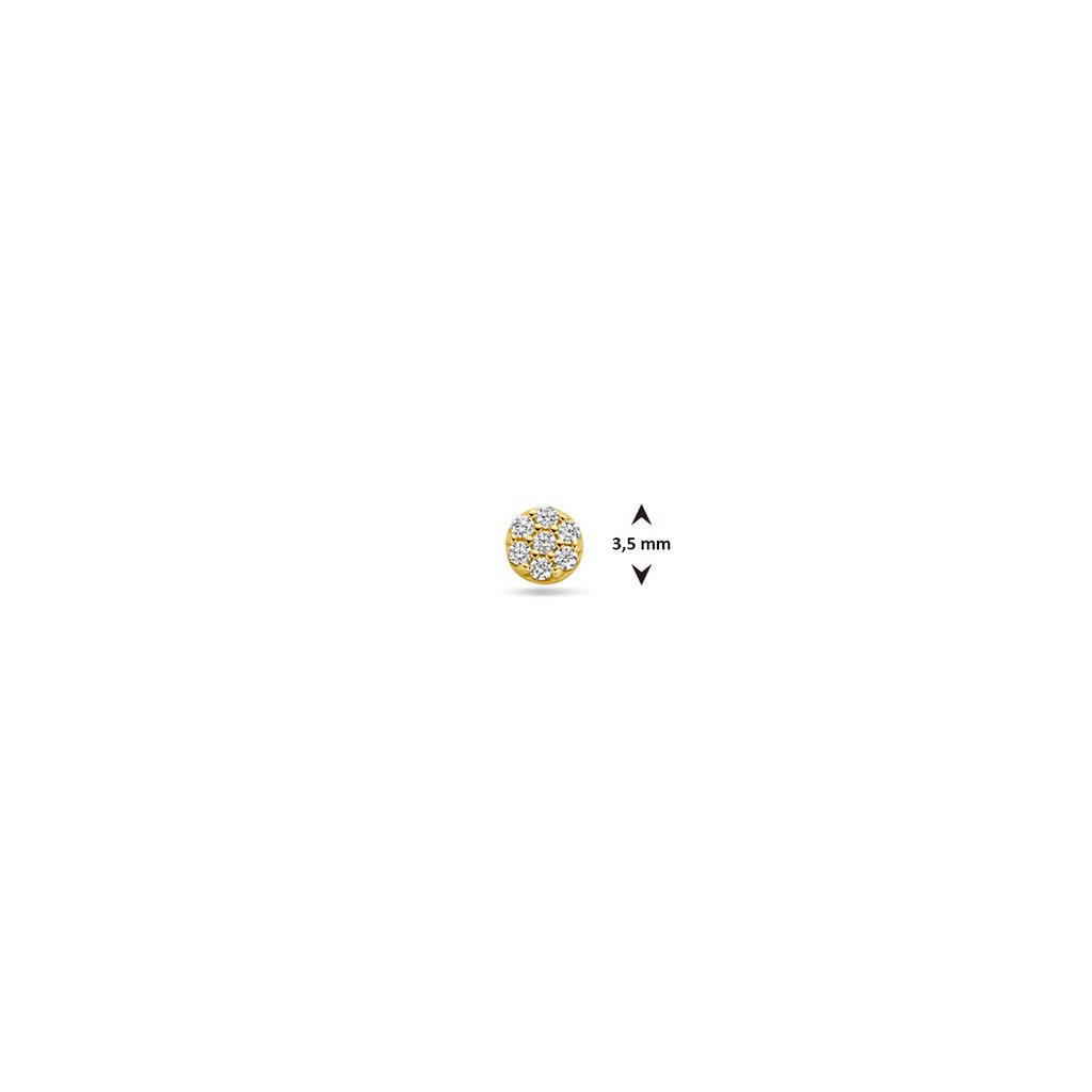 Flat back piercing zirkonia 3.5 mm
