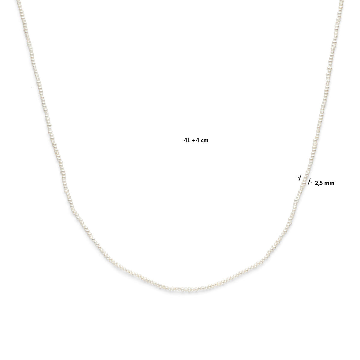 Collier parels 41 - 45 cm