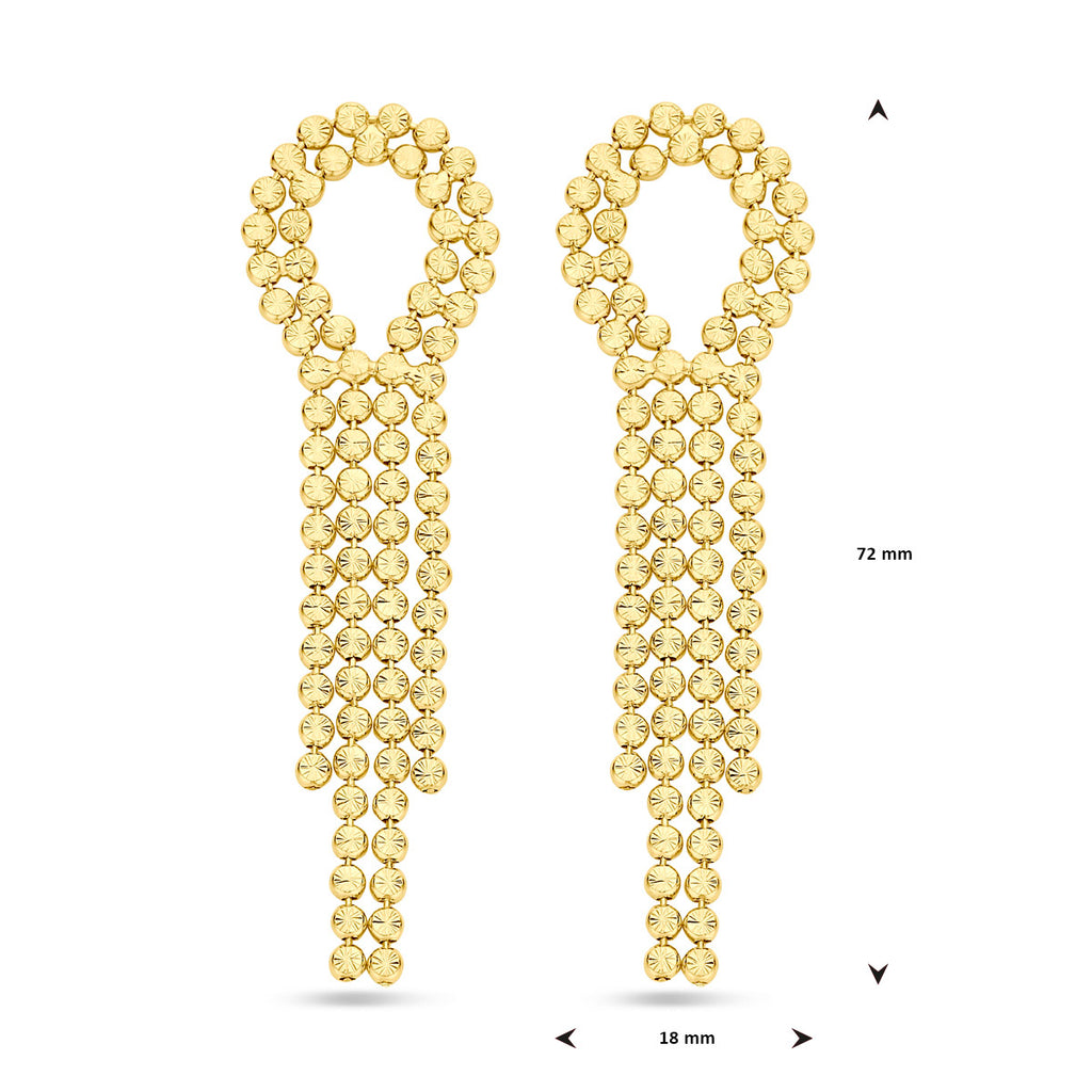 Oorhangers gediamanteerd 72 mm 1 micron